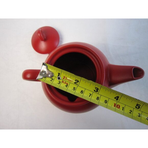 Celestial Seasonings Chantal 2003 Small Red Tea Pot - Picture 8 of 8